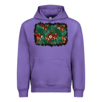 Tulip christmas gift box and leopard background Urban Hoodie - BundleAndBundleShop