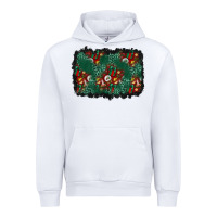 White christmas gift box and leopard background Urban Hoodie - BundleAndBundleShop