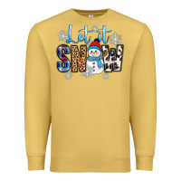 Antique Gold let it snow Premium Sweatshirt - Zillion Design Studio