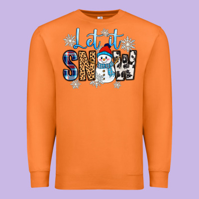 Let It Snow Premium Sweatshirt Designed By Zillion Design Studio