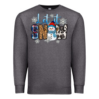 Charcoal Heather let it snow Premium Sweatshirt - Zillion Design Studio