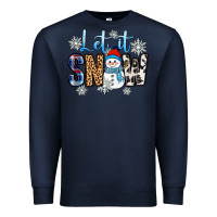 Navy let it snow Premium Sweatshirt - Zillion Design Studio