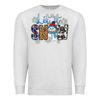 Oatmeal Heather let it snow Premium Sweatshirt - Zillion Design Studio