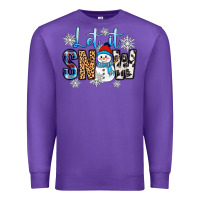 Purple let it snow Premium Sweatshirt - Zillion Design Studio