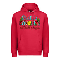 Cardinal santa s favorite softball player Premium Hoodie - JahusDesignShop