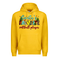 Lemon santa s favorite softball player Premium Hoodie - JahusDesignShop