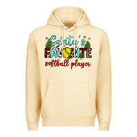 Santa S Favorite Softball Player Premium Hoodie | Teevron