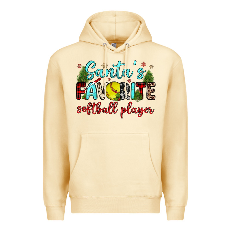 Santa S Favorite Softball Player Premium Hoodie by JahusDesignShop | Teevron