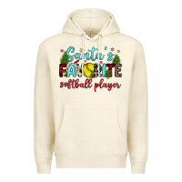 Sandshell santa s favorite softball player Premium Hoodie - JahusDesignShop