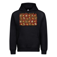 Black christmas gingerbread man and house background Urban Hoodie - BundleAndBundleShop