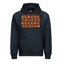 Navy christmas gingerbread man and house background Urban Hoodie - BundleAndBundleShop