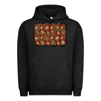 Pigment Black christmas gingerbread man and house background Urban Hoodie - BundleAndBundleShop