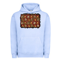 Pigment Grape Ice christmas gingerbread man and house background Urban Hoodie - BundleAndBundleShop