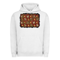 Pigment Lunar Rock christmas gingerbread man and house background Urban Hoodie - BundleAndBundleShop