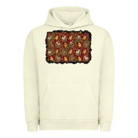 Pigment Pistachio christmas gingerbread man and house background Urban Hoodie - BundleAndBundleShop