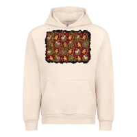 Sandshell christmas gingerbread man and house background Urban Hoodie - BundleAndBundleShop