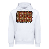 White christmas gingerbread man and house background Urban Hoodie - BundleAndBundleShop