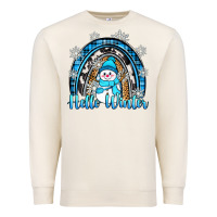 Sandshell hello winter rainbow Premium Sweatshirt - Zillion Design Studio