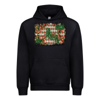 Black christmas ornament and diamond plaid  background Urban Hoodie - BundleAndBundleShop