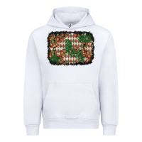 White christmas ornament and diamond plaid  background Urban Hoodie - BundleAndBundleShop
