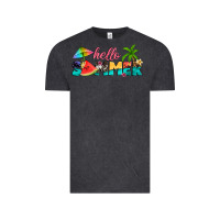 Vintage Black hello summer Vintage Tee - Artiststas
