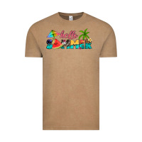 Vintage Coffee hello summer Vintage Tee - Artiststas