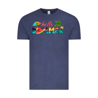 Vintage Denim hello summer Vintage Tee - Artiststas