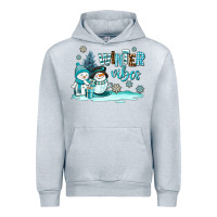 Heather Grey winter vibes Urban Hoodie - AdoDesignShop