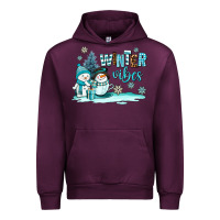 Mauve Wine winter vibes Urban Hoodie - AdoDesignShop