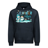 Navy winter vibes Urban Hoodie - AdoDesignShop