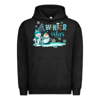 Pigment Black winter vibes Urban Hoodie - AdoDesignShop