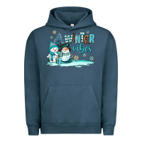 Pigment Midnight Navy winter vibes Urban Hoodie - AdoDesignShop