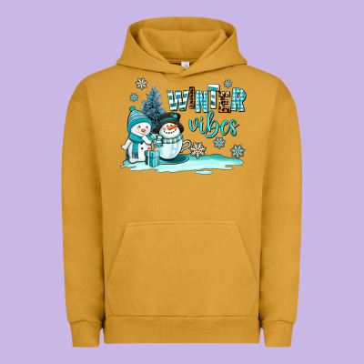 Winter Vibes Urban Hoodie Designed By Adodesignshop