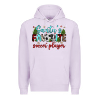 Lilac santa s favorite soccer player Premium Hoodie - JahusDesignShop