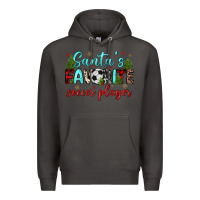 Smoke santa s favorite soccer player Premium Hoodie - JahusDesignShop