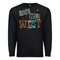 Black wild wild west Premium Sweatshirt - texasbilliewilder