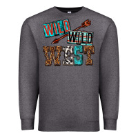 Charcoal Heather wild wild west Premium Sweatshirt - texasbilliewilder