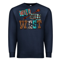 Navy wild wild west Premium Sweatshirt - texasbilliewilder