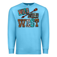 Ocean Blue wild wild west Premium Sweatshirt - texasbilliewilder