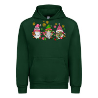 Forest Green pink christmas gnomies Urban Hoodie - AdoDesignShop