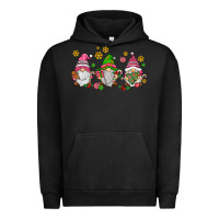 Pigment Black pink christmas gnomies Urban Hoodie - AdoDesignShop