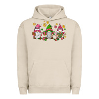 Pigment French Oak pink christmas gnomies Urban Hoodie - AdoDesignShop