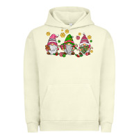 Pigment Pistachio pink christmas gnomies Urban Hoodie - AdoDesignShop