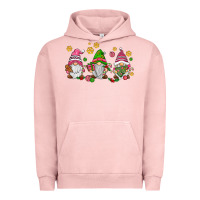 Pigment Salmon pink christmas gnomies Urban Hoodie - AdoDesignShop
