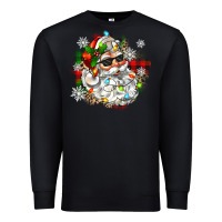 Black santa with sunglasses christmas Premium Sweatshirt - Zillion Design Studio