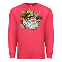 Cardinal santa with sunglasses christmas Premium Sweatshirt - Zillion Design Studio