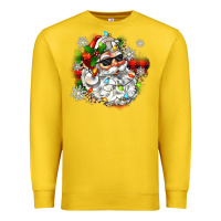 Lemon santa with sunglasses christmas Premium Sweatshirt - Zillion Design Studio