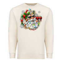 Sandshell santa with sunglasses christmas Premium Sweatshirt - Zillion Design Studio