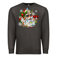 Smoke santa with sunglasses christmas Premium Sweatshirt - Zillion Design Studio
