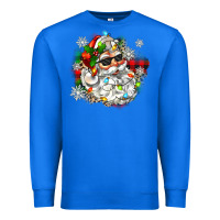 True Royal santa with sunglasses christmas Premium Sweatshirt - Zillion Design Studio